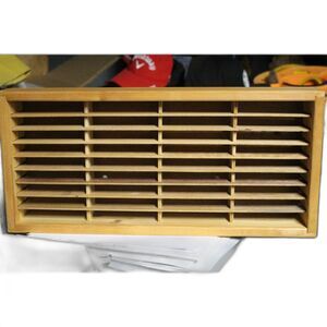 Napa Valley Wood 36 Cassette Tape Holder 19 1/2 *9*3 (Pre-Owned)